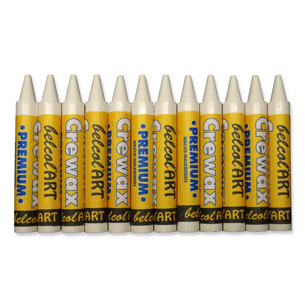 belcolART CREWAX , 12 Wachsmaler, Weiß