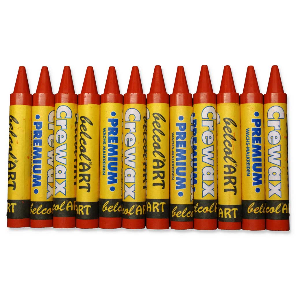 belcolART CREWAX , 12 Wachsma., Dunkelorange