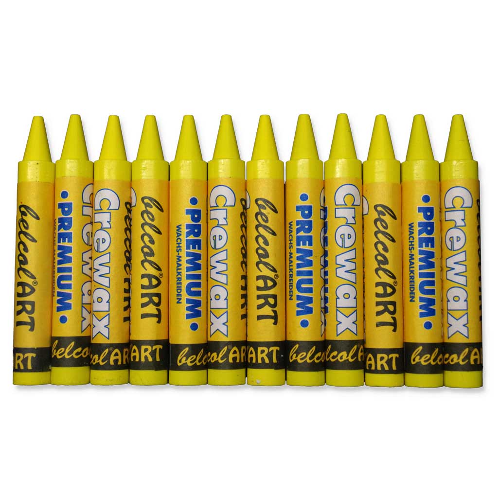 belcolART CREWAX , 12 Wachsmaler, Zitronengelb