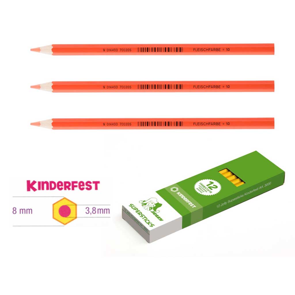 JOLLY Kinderfest 12 Stück fleischfarben