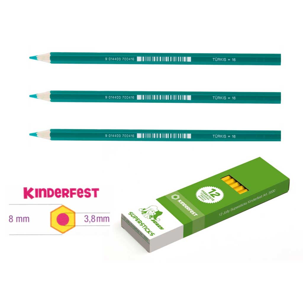 JOLLY Kinderfest 12 Stück türkis