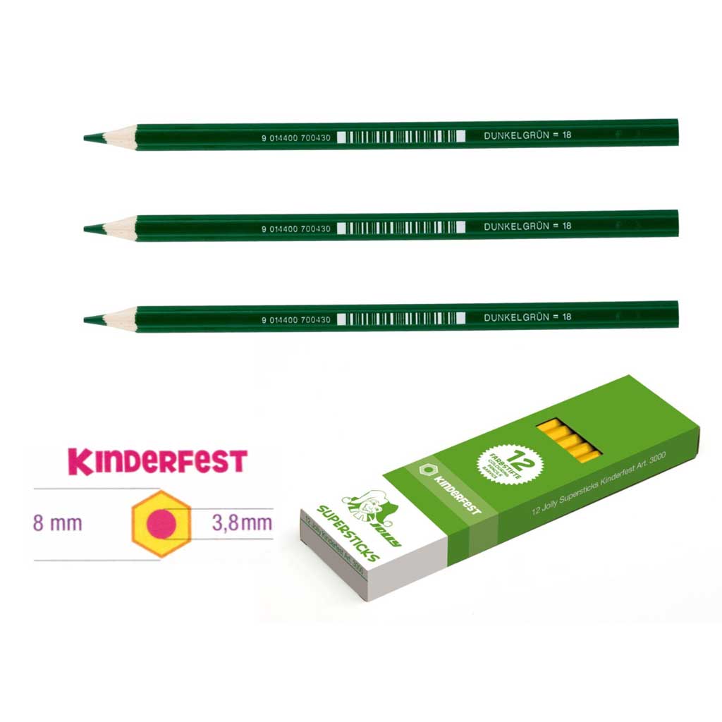 JOLLY Kinderfest 12 Stück dunkelgrün