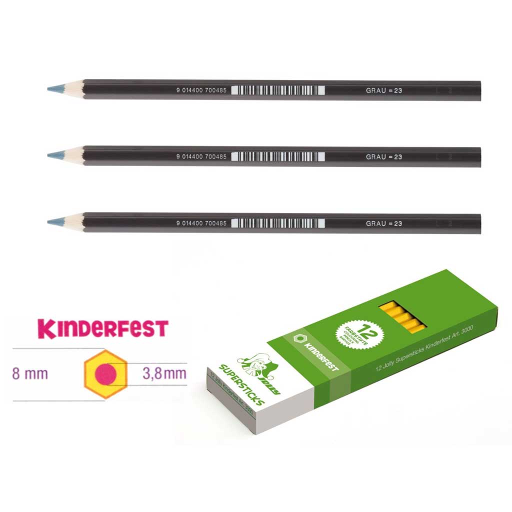 JOLLY Kinderfest 12 Stück grau