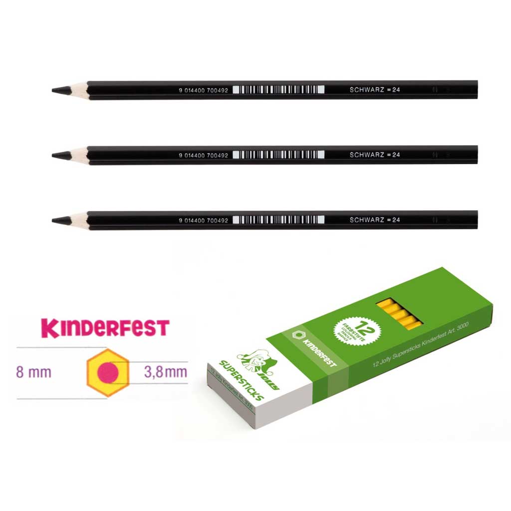 JOLLY Kinderfest 12 Stück schwarz