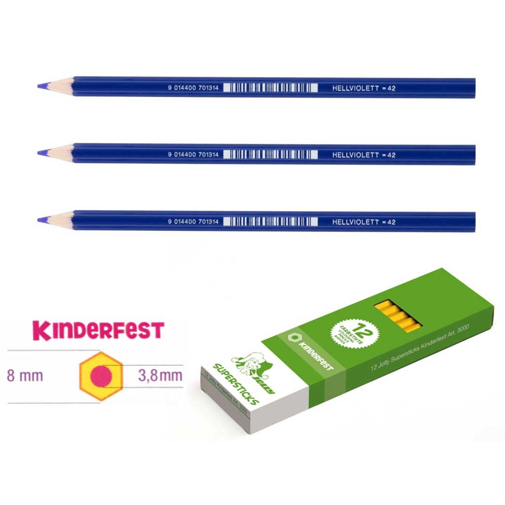 JOLLY Kinderfest 12 Stück hellviolett