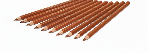 JOLLY X-BIG Farbstifte 12 Stück mittelbraun  