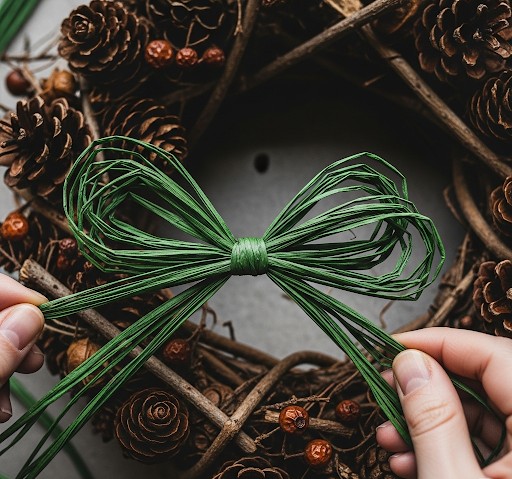 Edelbast 30m an einem Stück, tannengrün