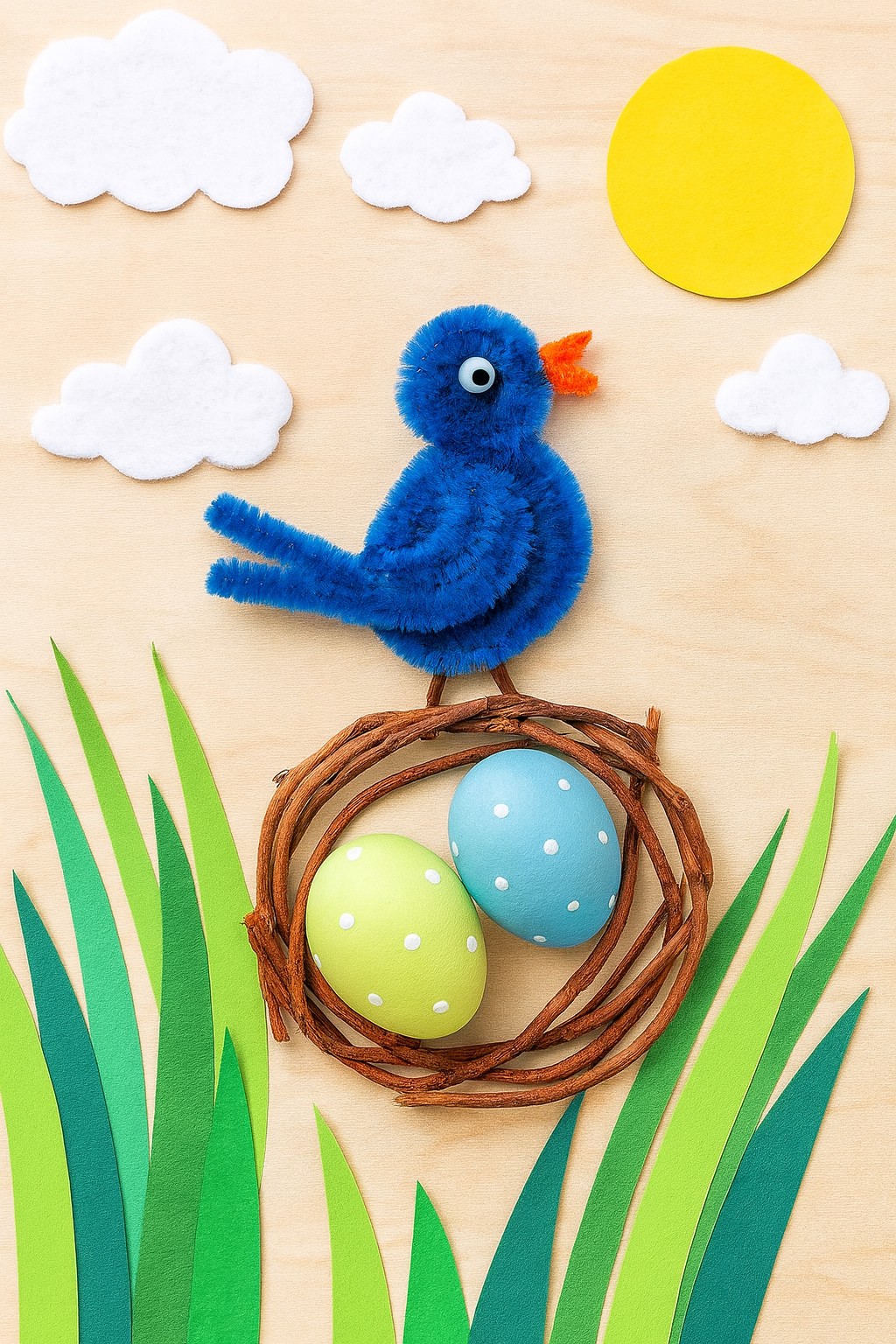 Chenilledraht, mittelblau