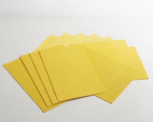 E-Wellpappe, 50x70cm, 10 Bogen gelb