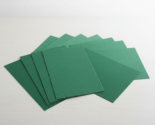 E-Wellpappe, 50x70cm, 10 Bogen grün