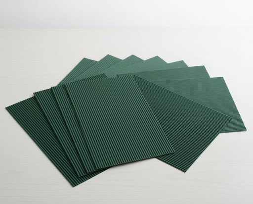 E-Wellpappe, 50x70cm, 10 Bogen tannengrün