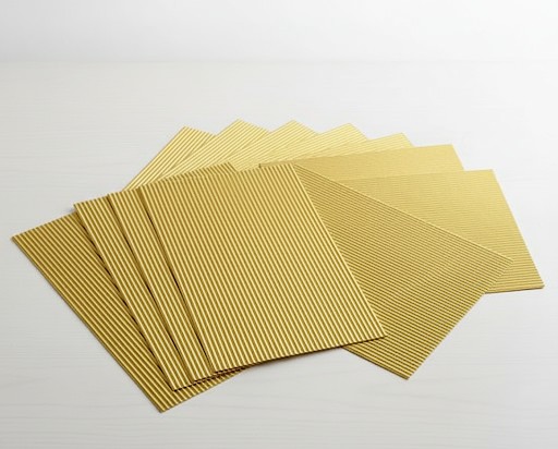 E-Wellpappe, 50x70cm, 10 Bogen gold