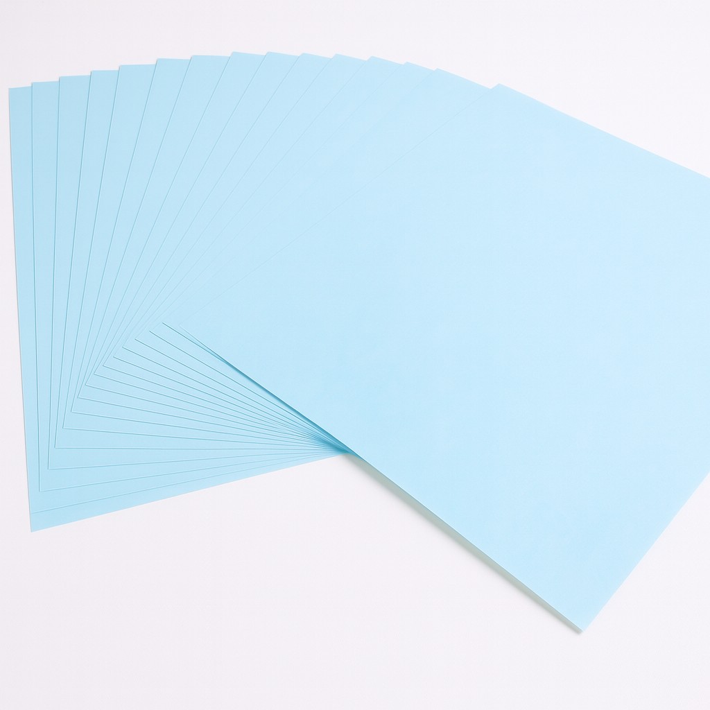Blumenseide 20g/m², 50x70cm, 26 Bogen hellblau