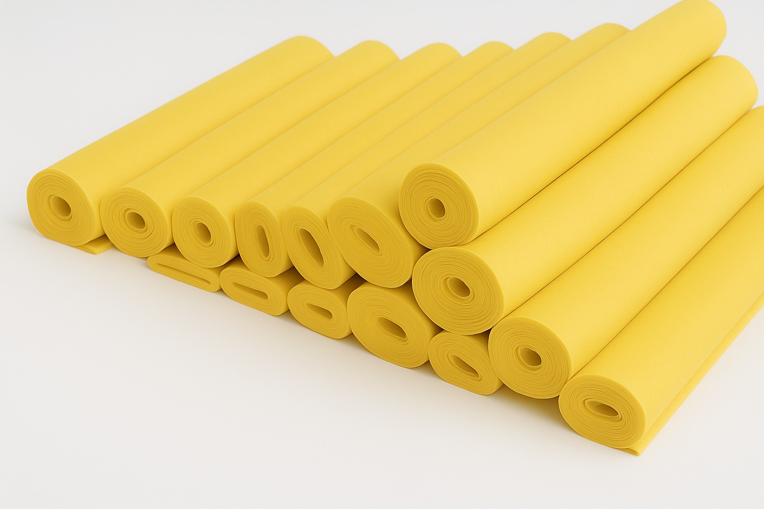 Bastelfilz 150g/m², 45cmx5m, 1 Rolle bananengelb