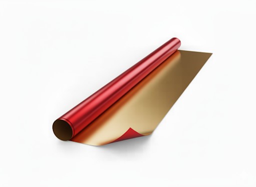 Alu-Folie 10mx50cm gold/rot