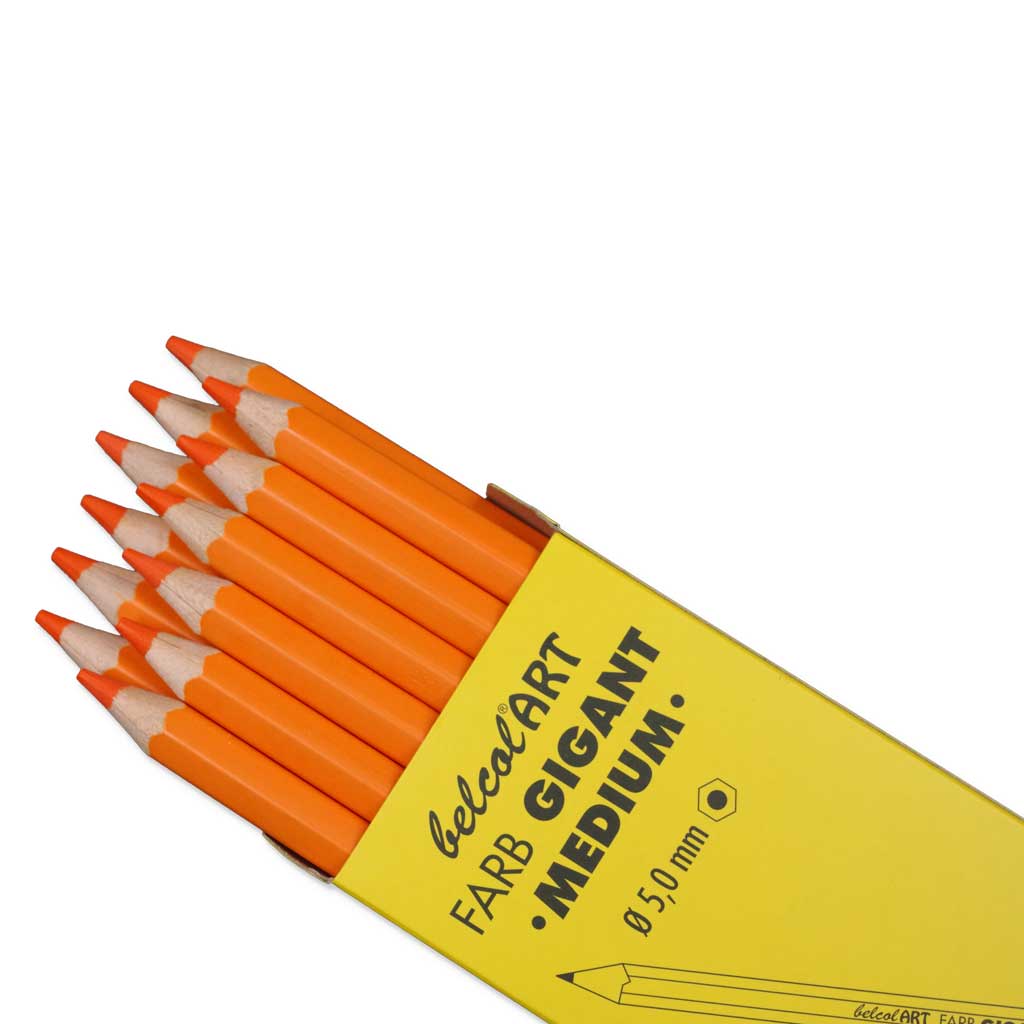 belcolART FARB GIGANT MEDIUM, 12 Stifte Orange