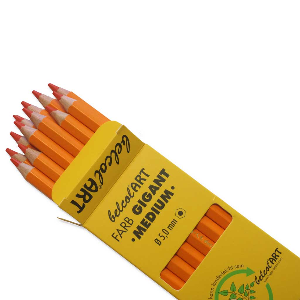belcolART FARB GIGANT MEDIUM, 12 Stifte Orange