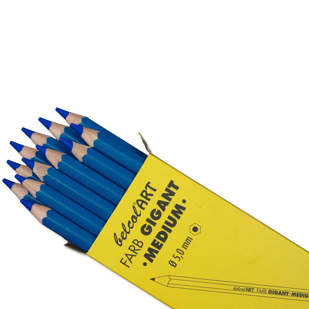 belcolART FARB GIGANT MEDIUM, 12 Stifte Hellblau