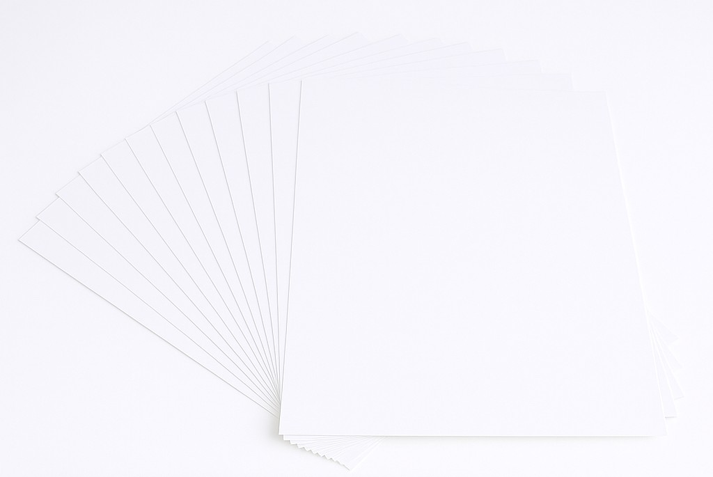 Tonpapier 130g/m², 50x70cm, 25 Bogen weiß