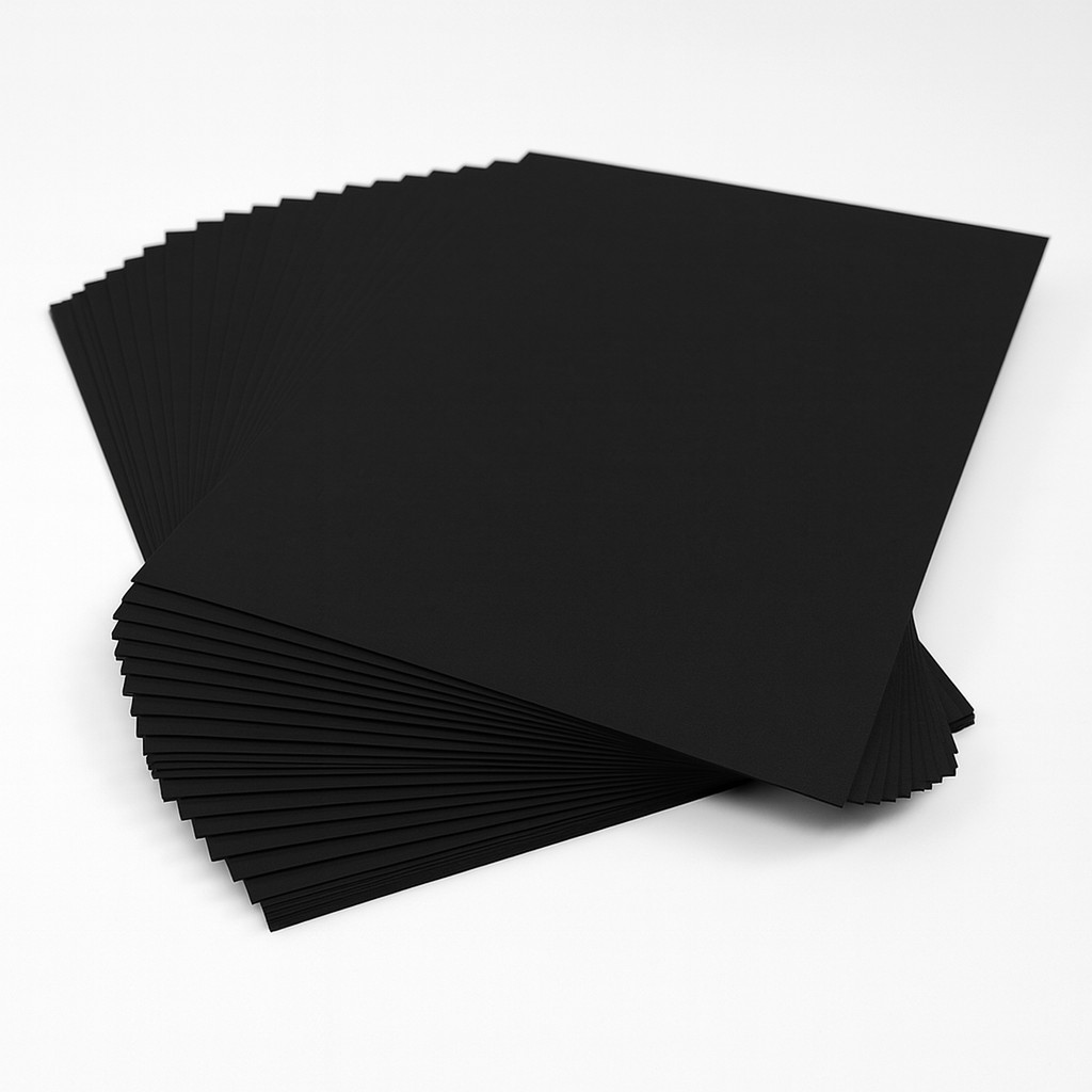 Tonkarton DIN A4, 100 Blatt schwarz