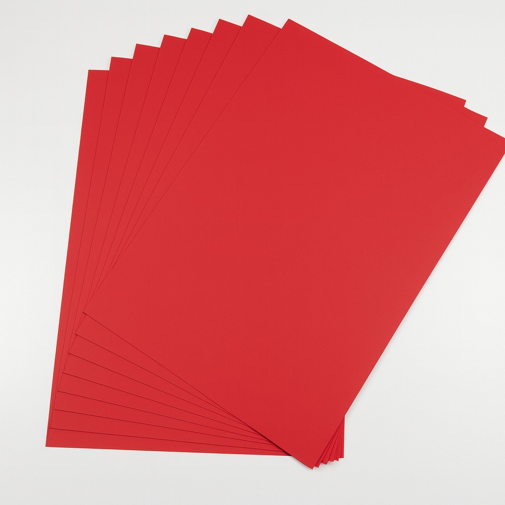 Fotokarton 300 g 70x100cm 10 Bl. hochrot