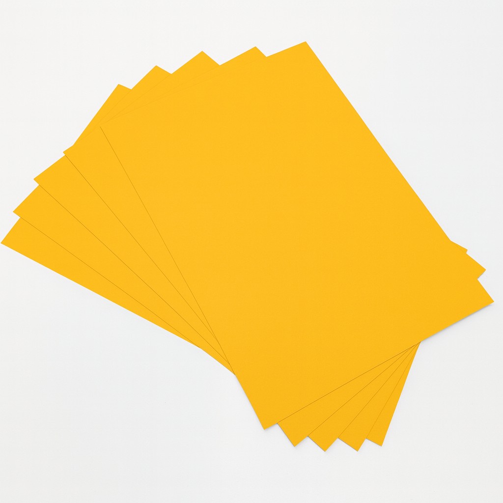 Tonpapier 130g/m², 50x70cm, 25 Bogen dunkelgelb