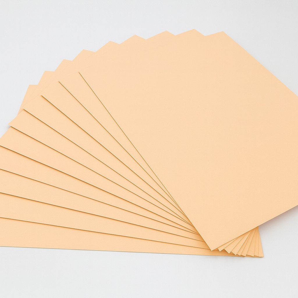 Tonpapier 130g/m², 50x70cm, 25 Bogen apricose