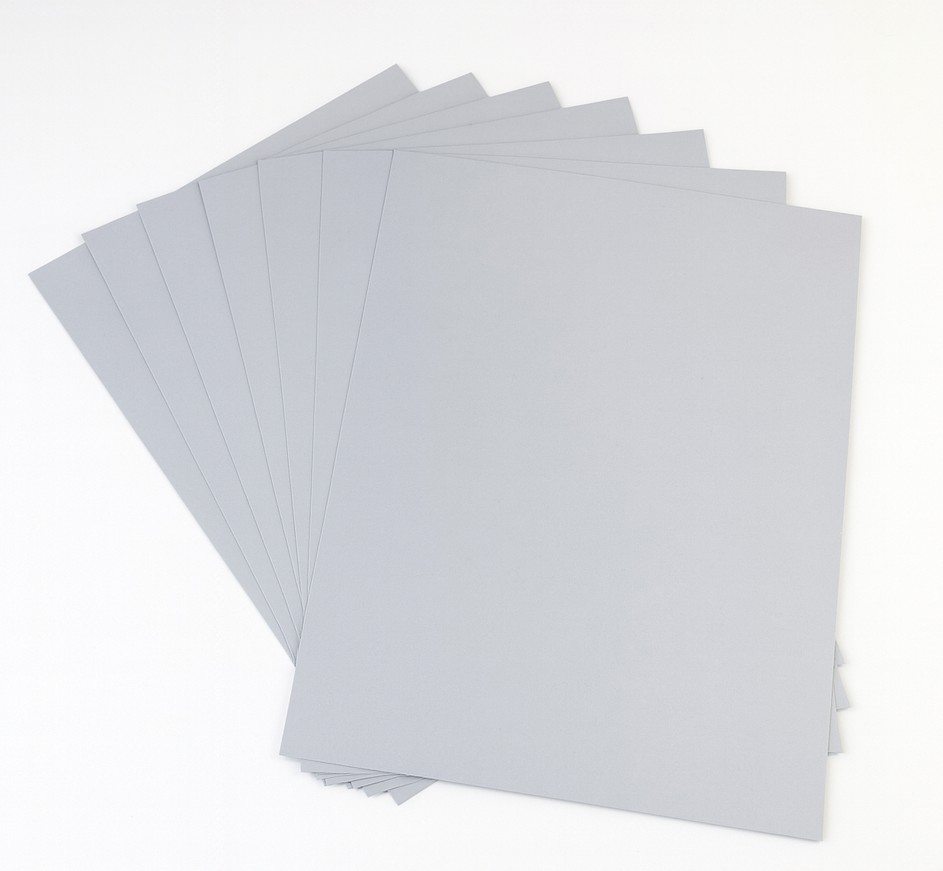 Tonpapier 130g/m², 50x70cm, 25 Bogen hellgrau