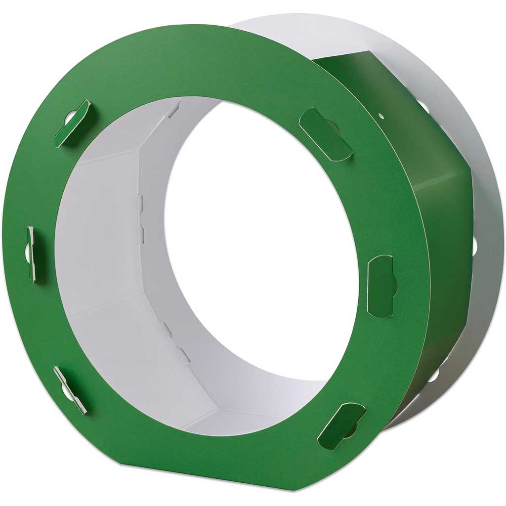 Rundlaternen Rohlinge Ø 22cm 5 Stück, grün