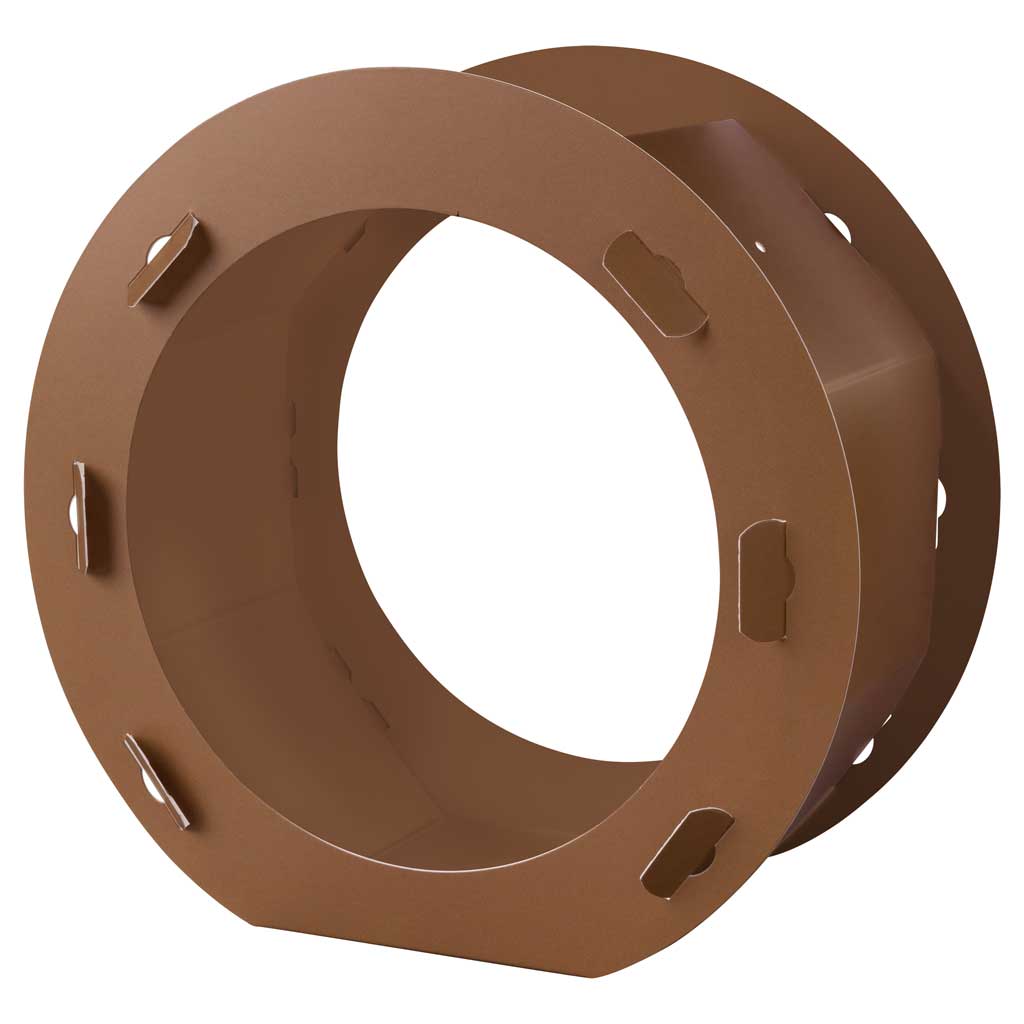 Rundlaternen Rohlinge Ø 22cm 5 Stück, braun