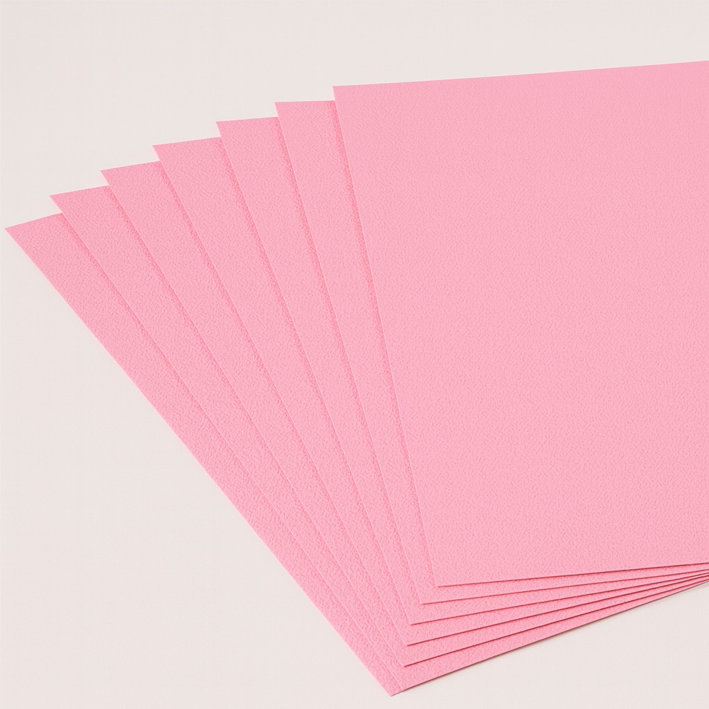 Tonkarton genarbt 50x70cm, 10 Bogen rosa