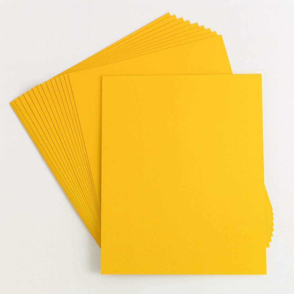 Tonpapier 130g/m², DIN A4, 100 Blatt goldgelb