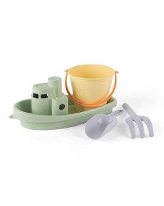 Klassisches Pastellboot- und Eimer-Set