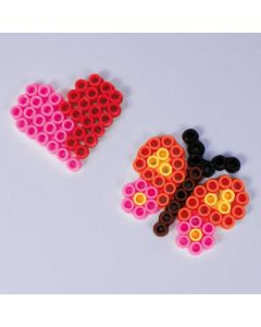 Steckplatte XL klein Schmetterling, Herz 5 Stück