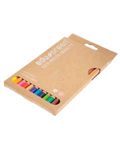 edu³ Holzbuntstifte dreikant, 12 Stück