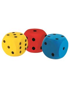 Würfel Schaumstoff farbig sortiert 15,5 cm