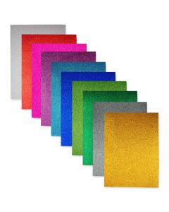 Glitter-Moosgummi Set, Format A4, selbstklebend