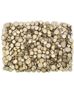 Naturholzscheiben rund groß 1 kg
