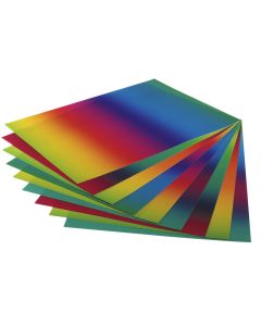 Regenbogentransparentpapier 5 Bogen, sortiert