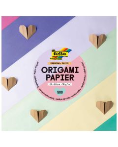 Premium Faltblätter 70 g/m², PASTELL, 20x20cm