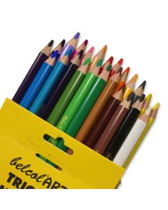 belcolART TRIGON MEDIUM, 24 Stifte sort. im Karton