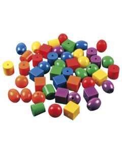 Mega Fädelperlen, 48 Perlen, 6 Fädelschnüre 