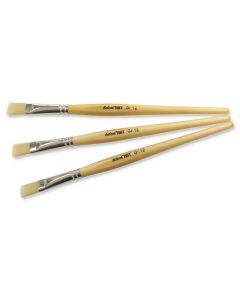 blecolART Synthetik flache Borste Gr.12, 12 Pinsel