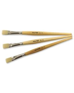 blecolART Synthetik flache Borste Gr.14, 12 Pinsel
