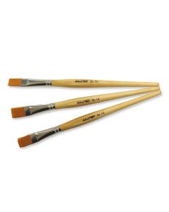 blecolART Synthetik flache Borste Gr.14, 12 Pinsel