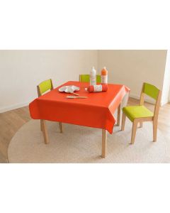 Wachstuchtischdecke gekettelt 100 x 140 cm rot