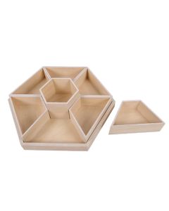 Materialständer, sechseckig