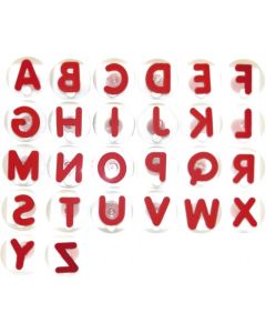 Riesenstempel Großbuchstaben 26er Set rot