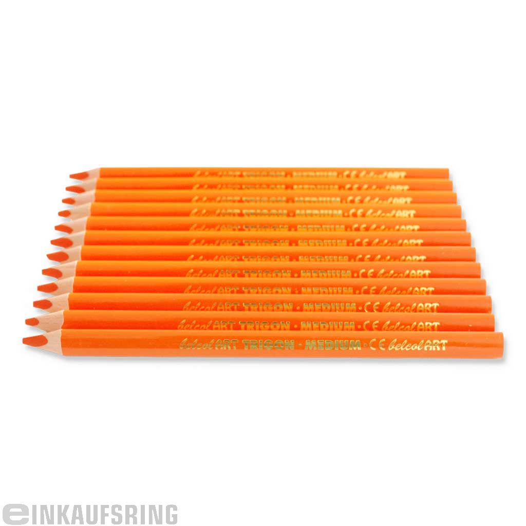belcolART TRIGON MEDIUM, 12 Stifte orange