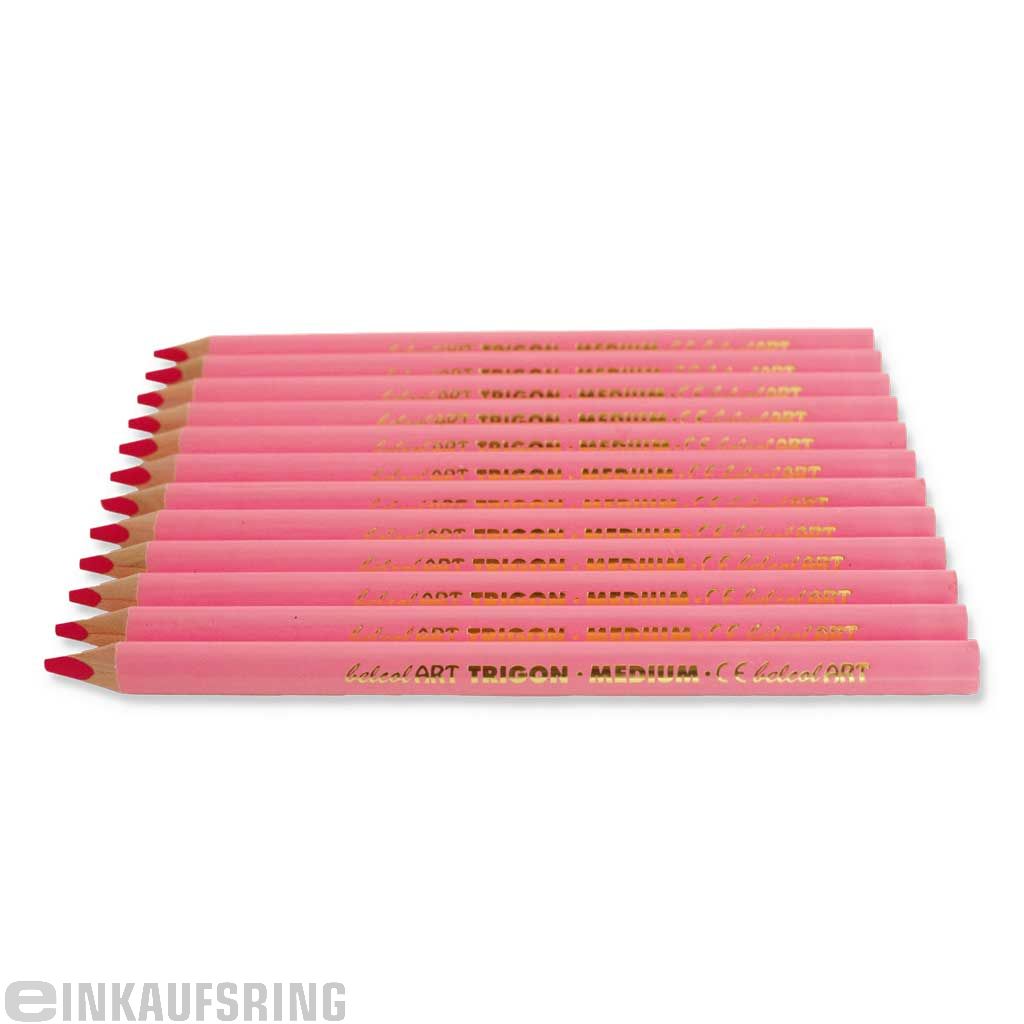 belcolART TRIGON MEDIUM, 12 Stifte rosa